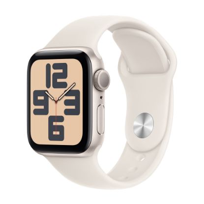 Billede af Apple Watch SE GPS 40mm Starlight Aluminium Case with Starlight Sport Band - S/M
