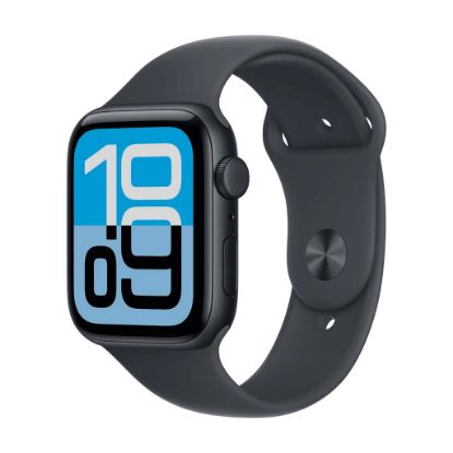 Billede af Apple Watch SE 3 GPS + Cellular 44mm Midnight Aluminium Case with Midnight Sport Band - S/M