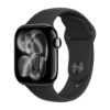 Billede af (New) Apple Watch Series 11 GPS + Cellular 42mm Slate Titanium Case with Black Sport Band - S/M