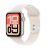 Billede af (New) Apple Watch SE 3 GPS + Cellular 44mm Starlight Aluminium Case with Starlight Sport Band - M/L