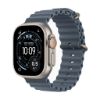 Billede af (New) Apple Watch Ultra 3 GPS + Cellular 49mm Natural Titanium Case with Anchor Blue Ocean Band