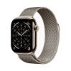 Billede af (New) Apple Watch Series 11 GPS + Cellular 42mm Natural Titanium Case with Natural Milanese Loop