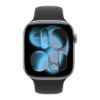 Billede af (New) Apple Watch Series 11 GPS + Cellular 42mm Space Grey Aluminium Case with Black Sport Band - S/M